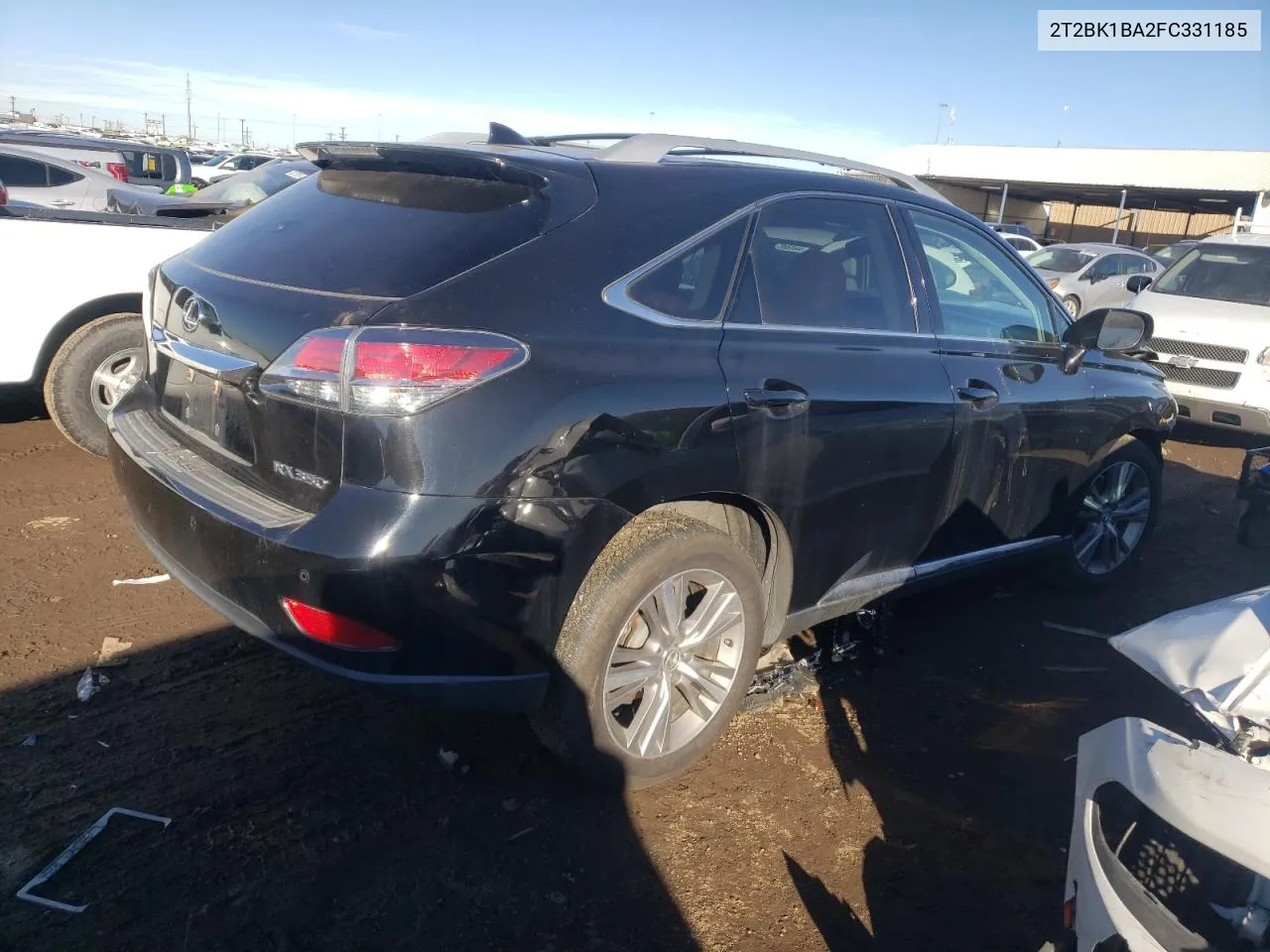 2015 Lexus Rx 350 Base VIN: 2T2BK1BA2FC331185 Lot: 80746984