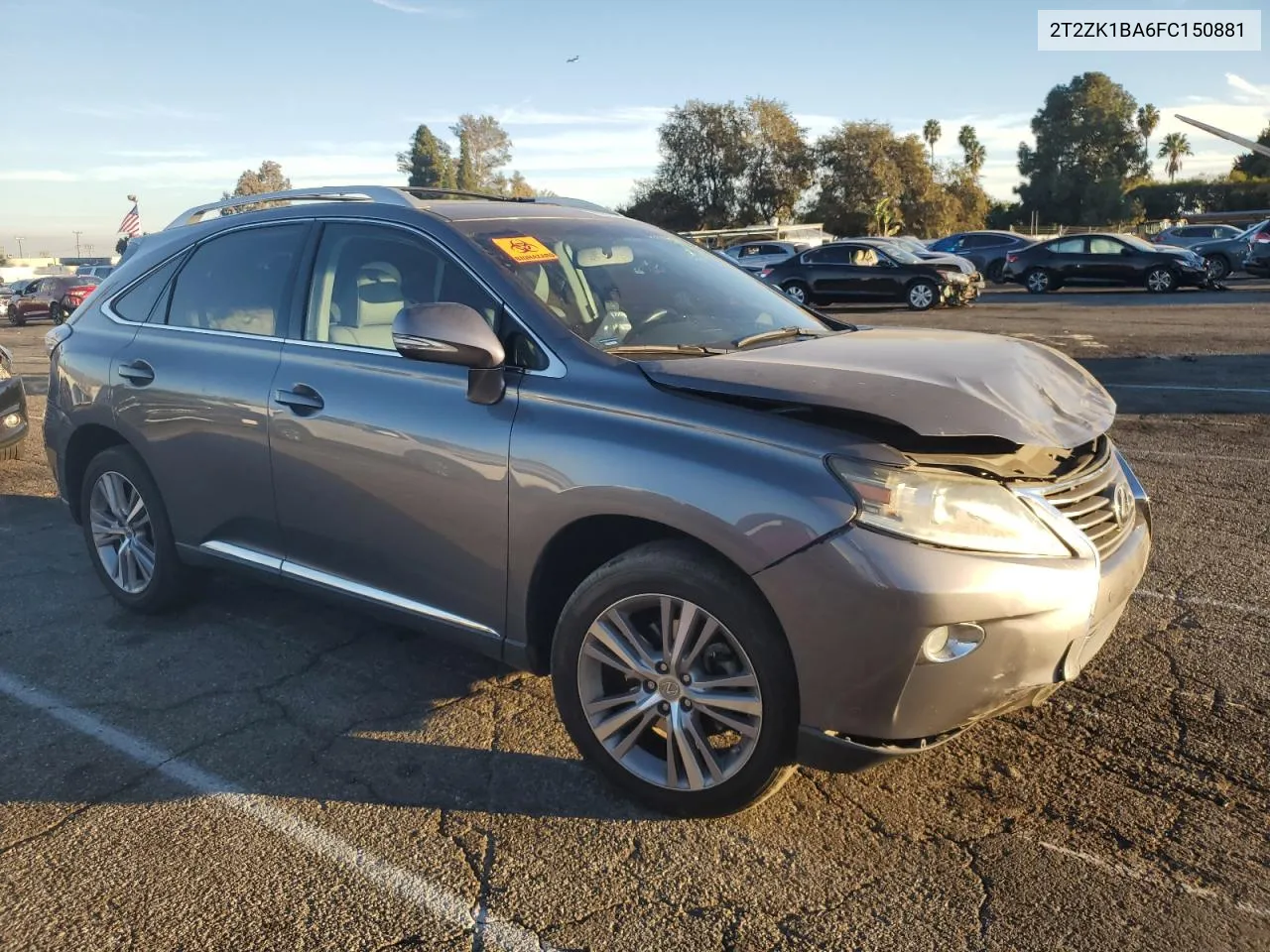 2015 Lexus Rx 350 VIN: 2T2ZK1BA6FC150881 Lot: 80863354