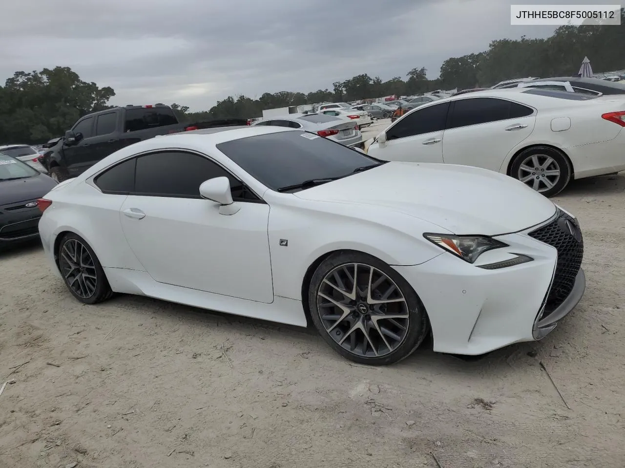 2015 Lexus Rc 350 VIN: JTHHE5BC8F5005112 Lot: 80900024