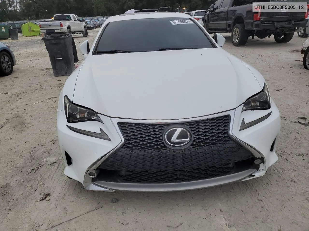 2015 Lexus Rc 350 VIN: JTHHE5BC8F5005112 Lot: 80900024