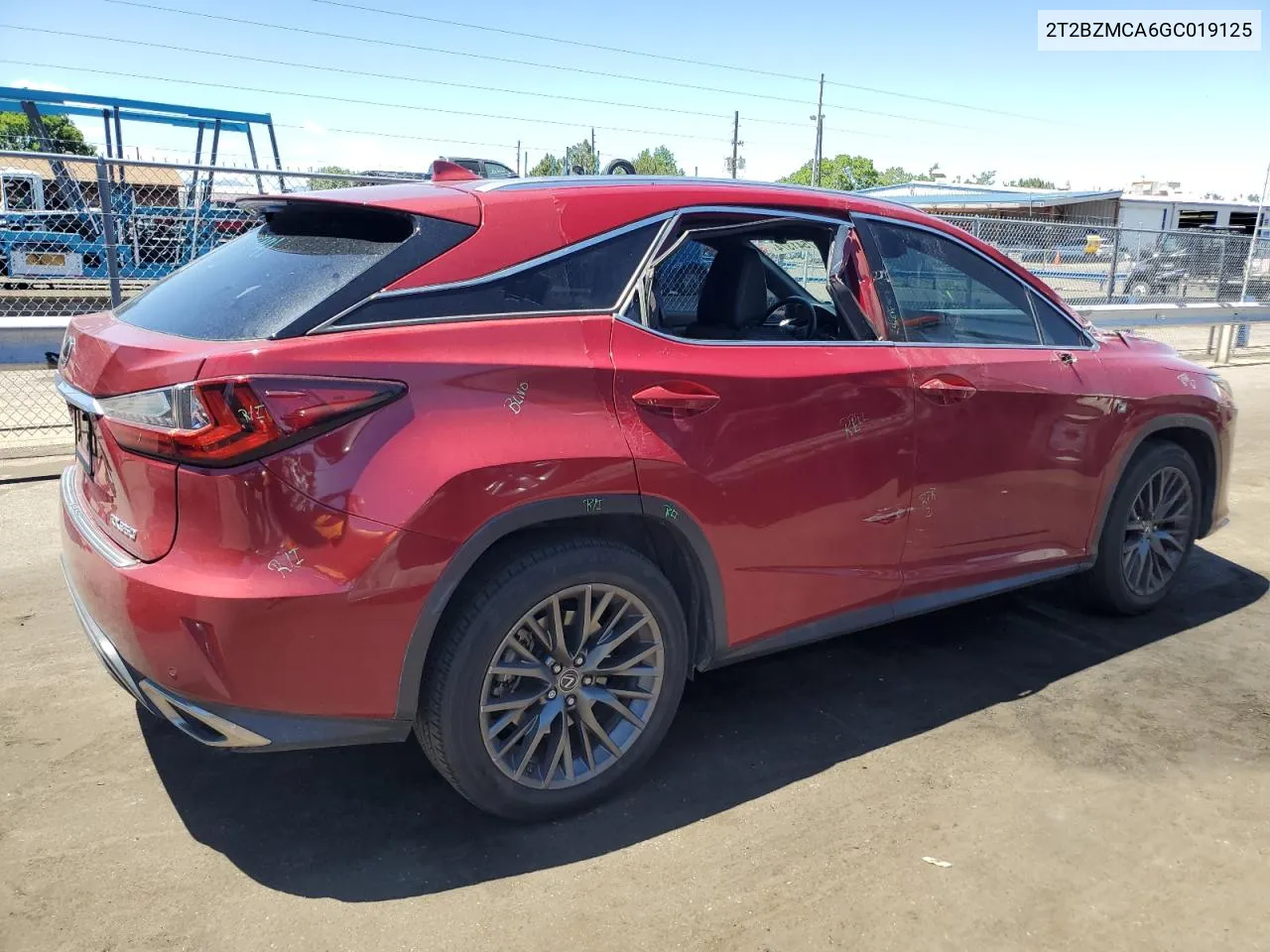 2016 Lexus Rx 350 Base VIN: 2T2BZMCA6GC019125 Lot: 57541374