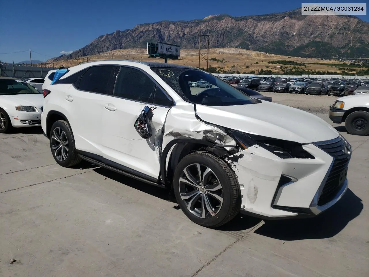 2016 Lexus Rx 350 VIN: 2T2ZZMCA7GC031234 Lot: 61771214