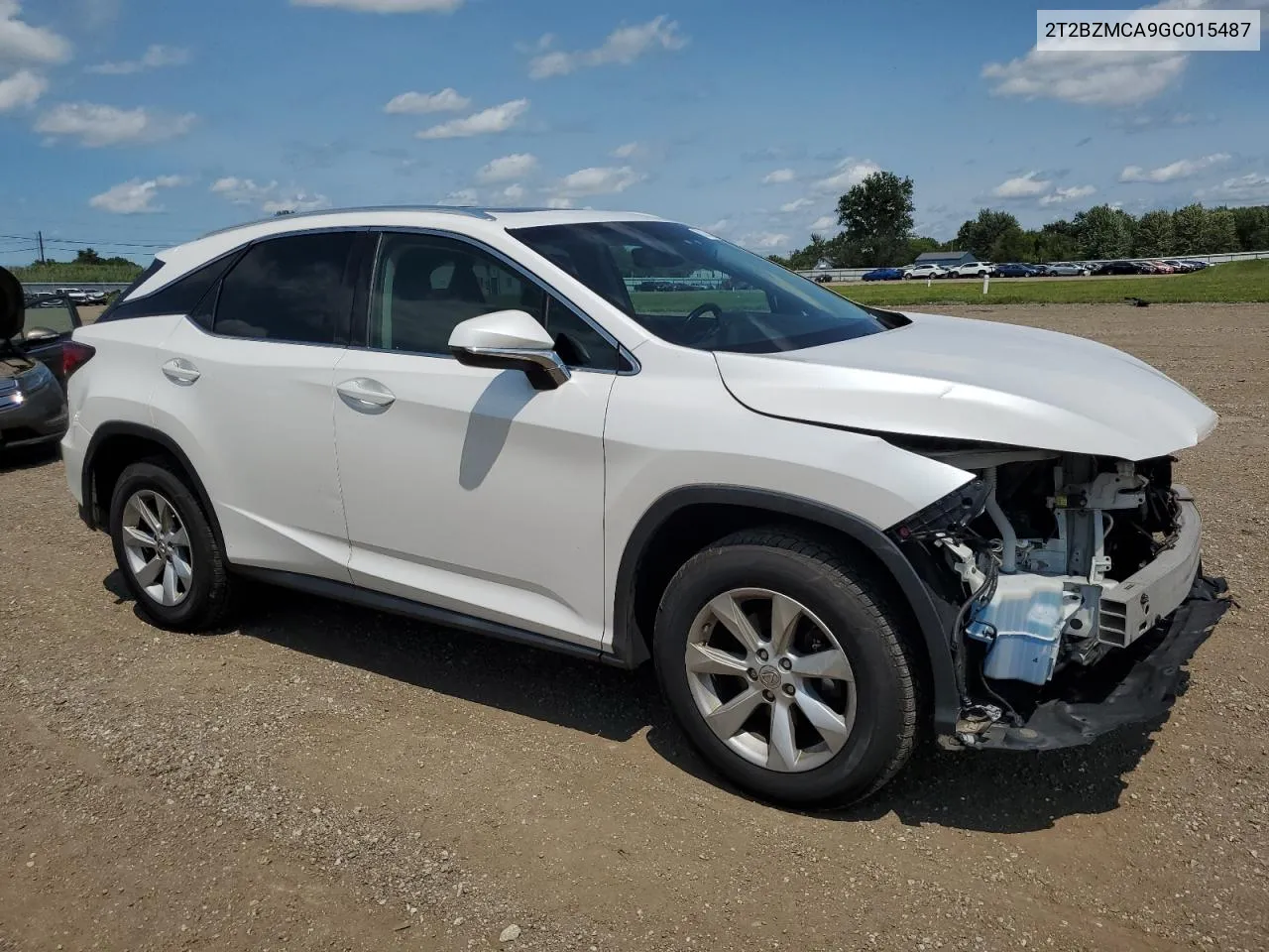 2016 Lexus Rx 350 Base VIN: 2T2BZMCA9GC015487 Lot: 62083294