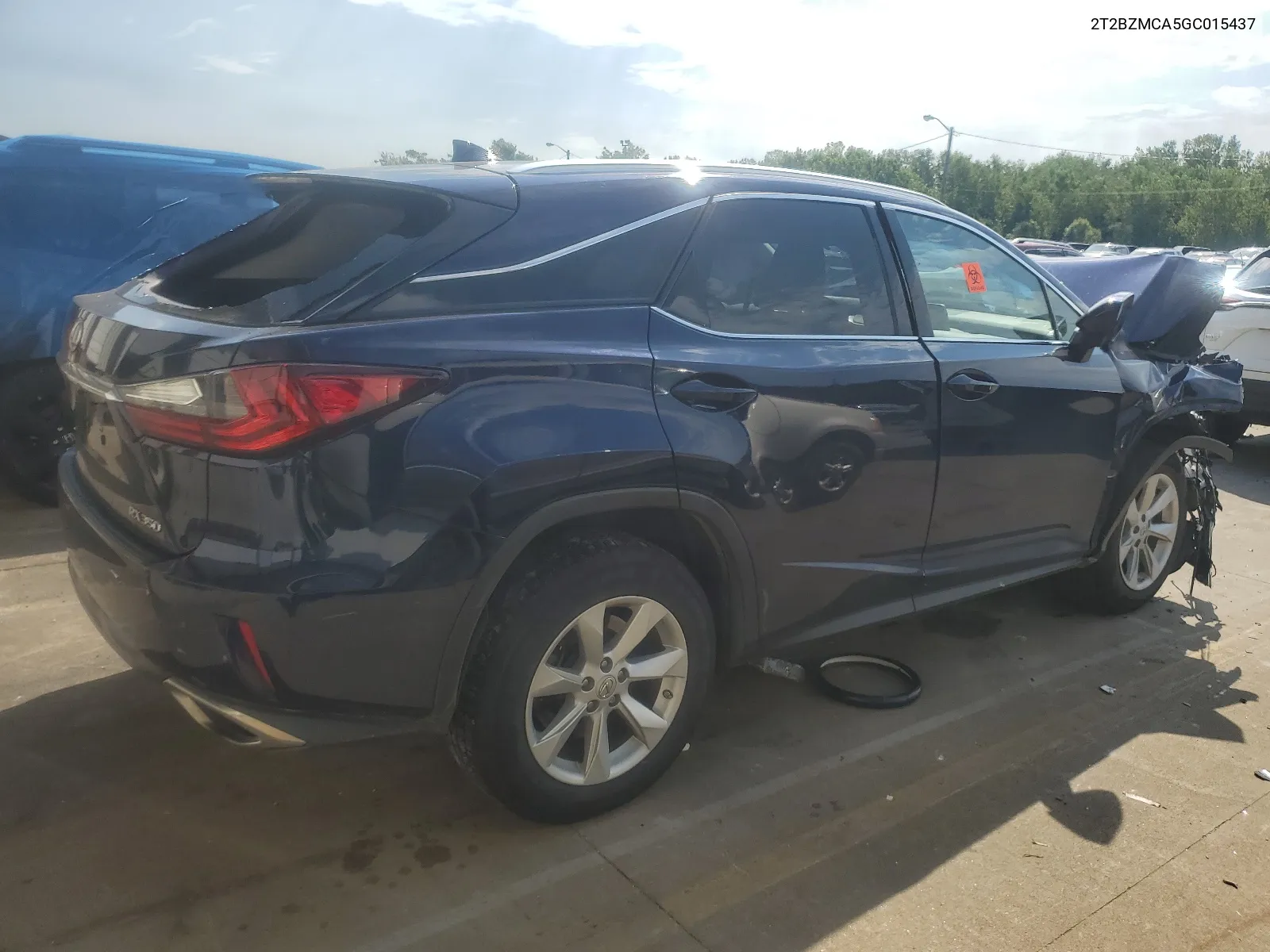 2016 Lexus Rx 350 Base VIN: 2T2BZMCA5GC015437 Lot: 66396064