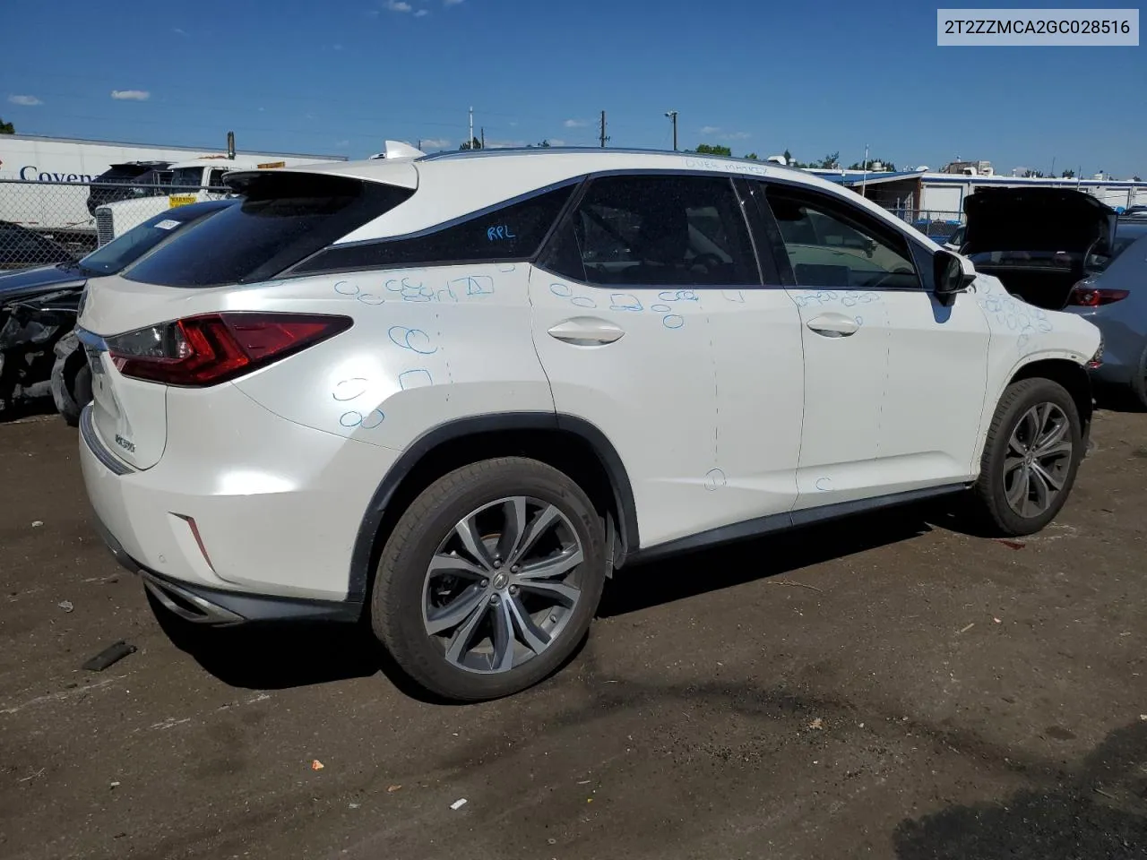 2T2ZZMCA2GC028516 2016 Lexus Rx 350