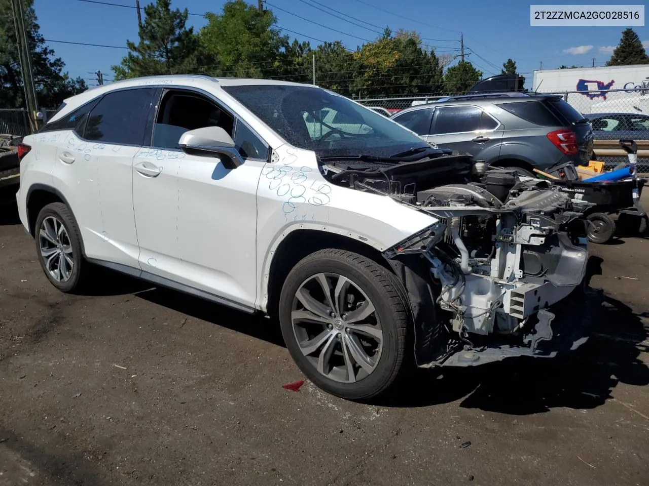 2T2ZZMCA2GC028516 2016 Lexus Rx 350