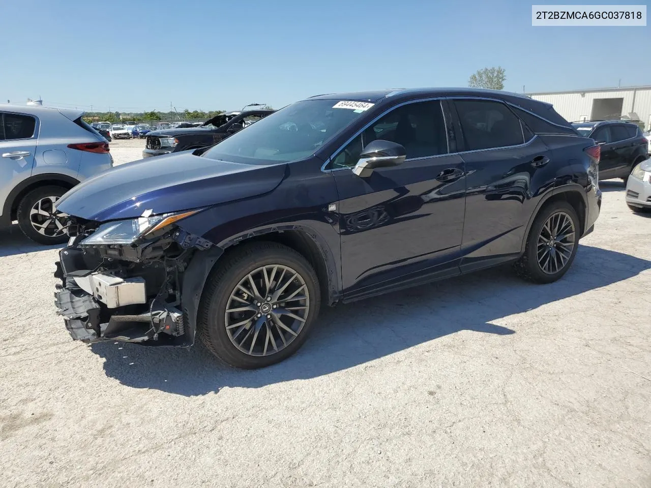 2016 Lexus Rx 350 Base VIN: 2T2BZMCA6GC037818 Lot: 69445464