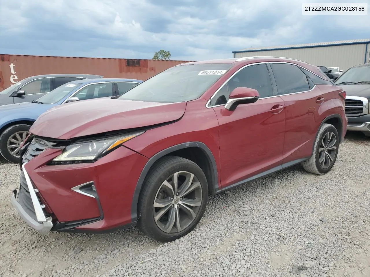 2T2ZZMCA2GC028158 2016 Lexus Rx 350