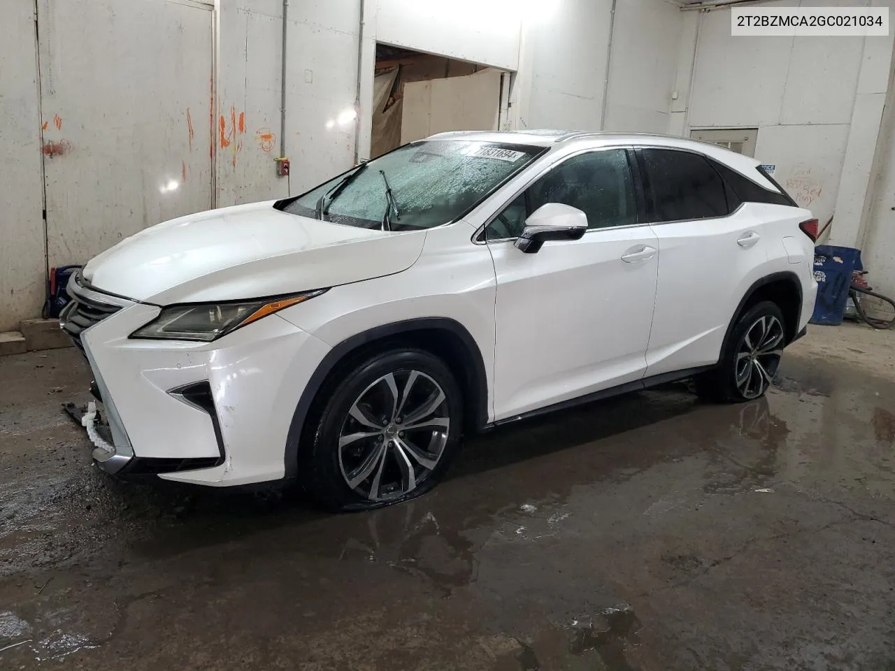 2016 Lexus Rx 350 Base VIN: 2T2BZMCA2GC021034 Lot: 71831694