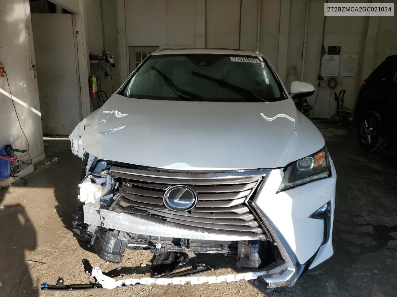 2016 Lexus Rx 350 Base VIN: 2T2BZMCA2GC021034 Lot: 71831694