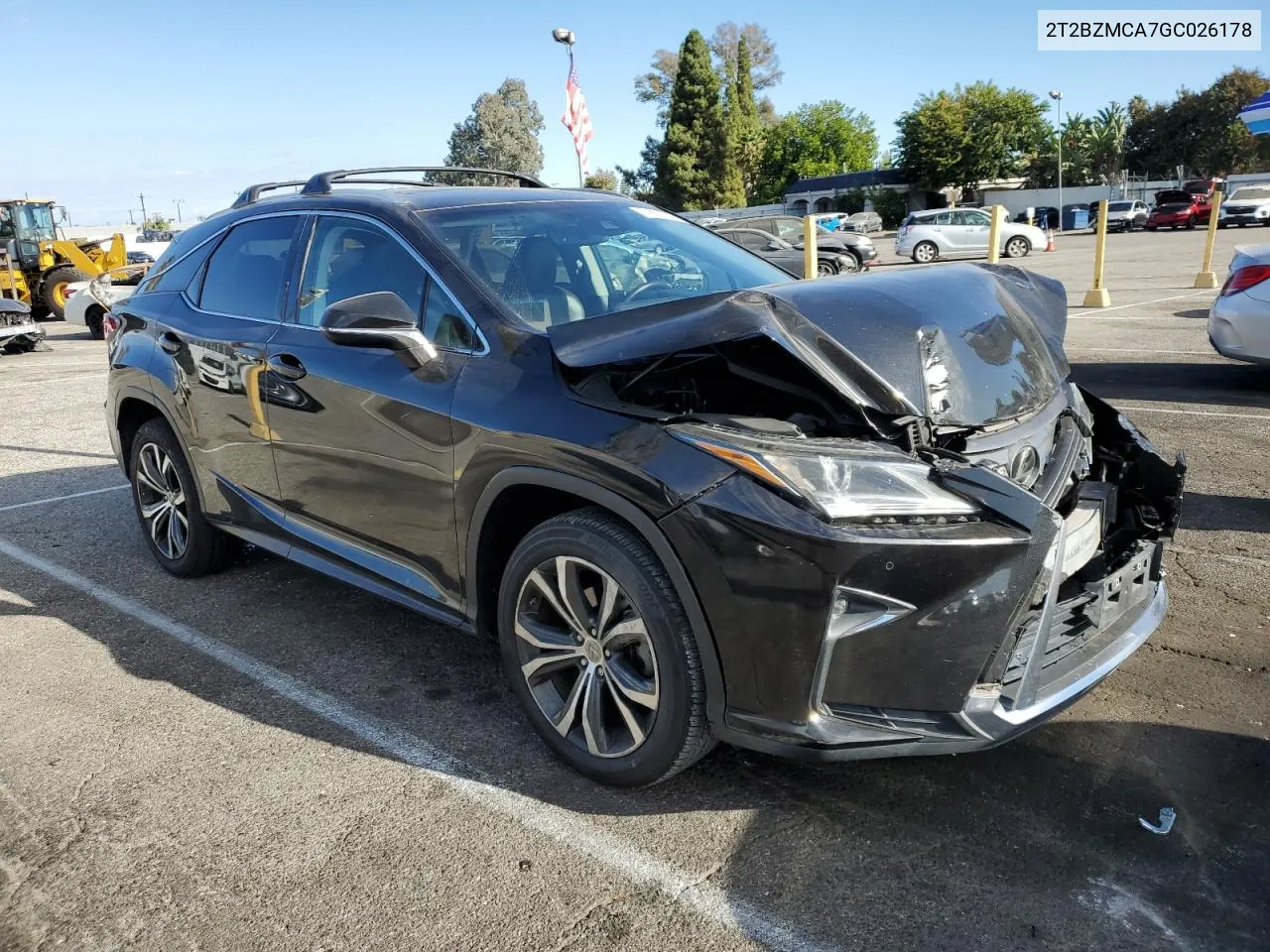 2016 Lexus Rx 350 Base VIN: 2T2BZMCA7GC026178 Lot: 71850704