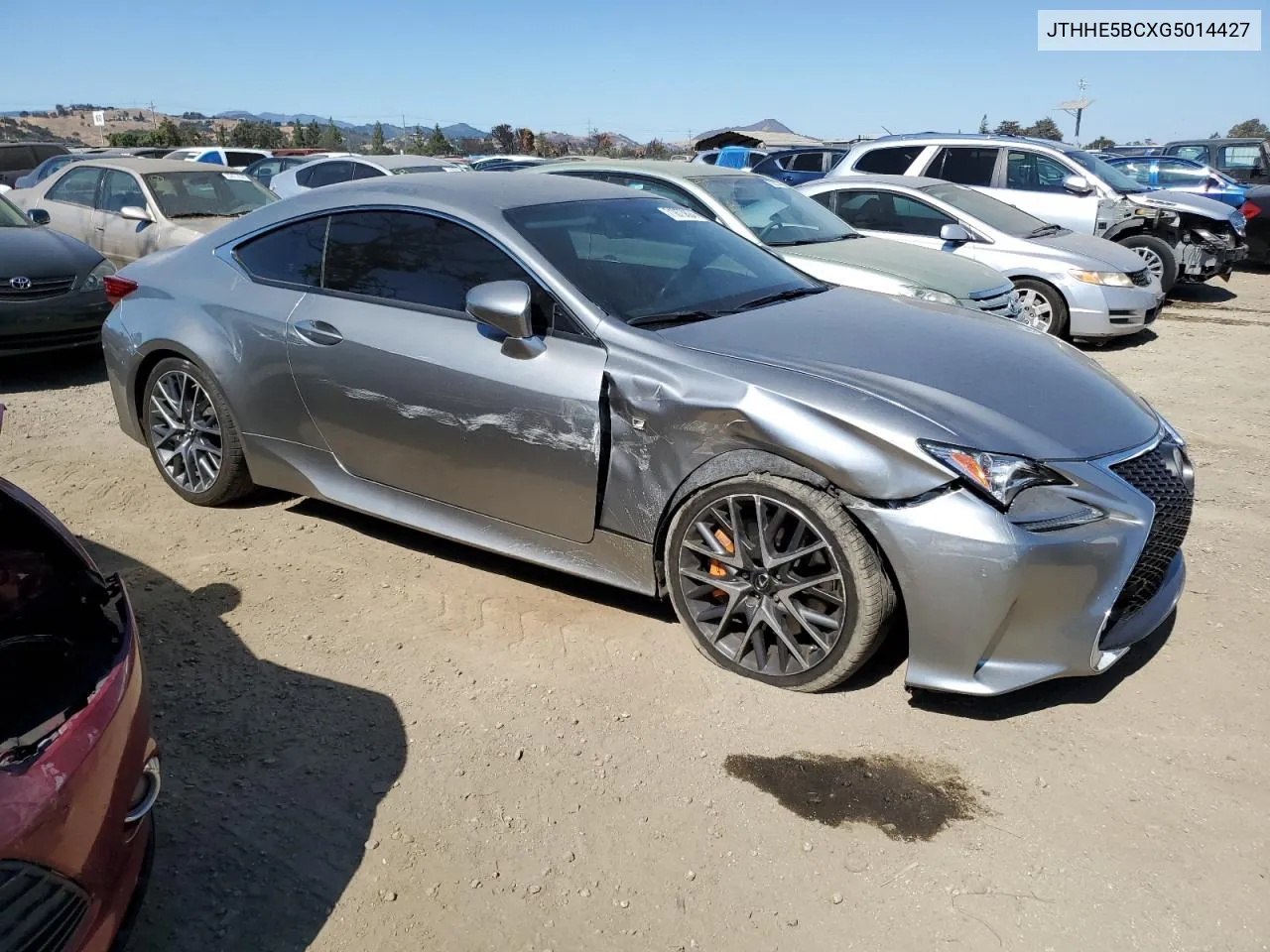 2016 Lexus Rc 350 VIN: JTHHE5BCXG5014427 Lot: 71873824