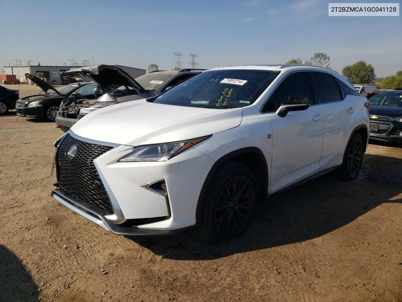 2016 Lexus Rx 350 Base VIN: 2T2BZMCA1GC041128 Lot: 71951214