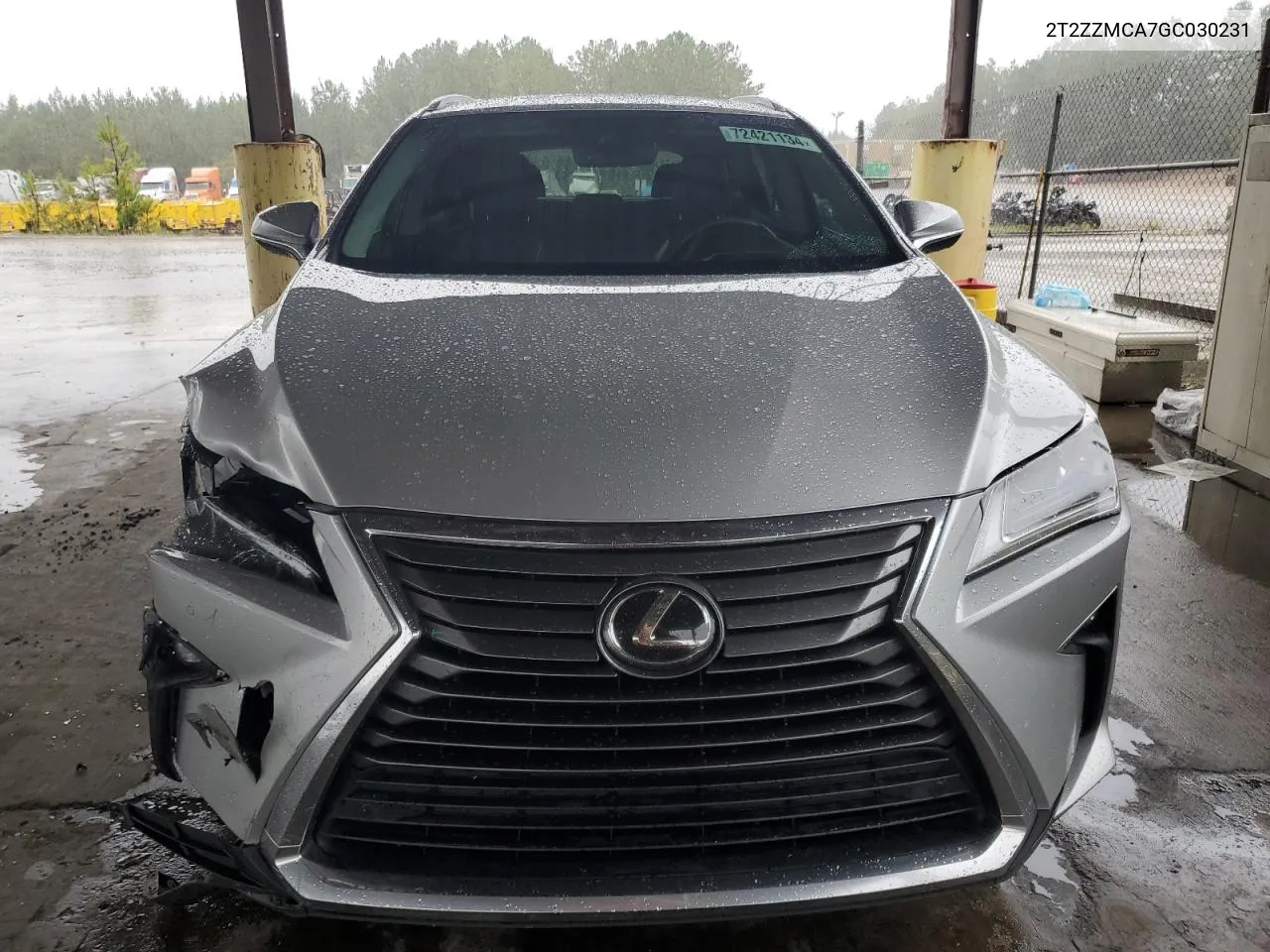 2016 Lexus Rx 350 VIN: 2T2ZZMCA7GC030231 Lot: 72421134