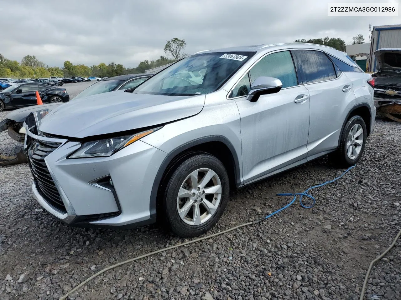 2016 Lexus Rx 350 VIN: 2T2ZZMCA3GC012986 Lot: 72461084