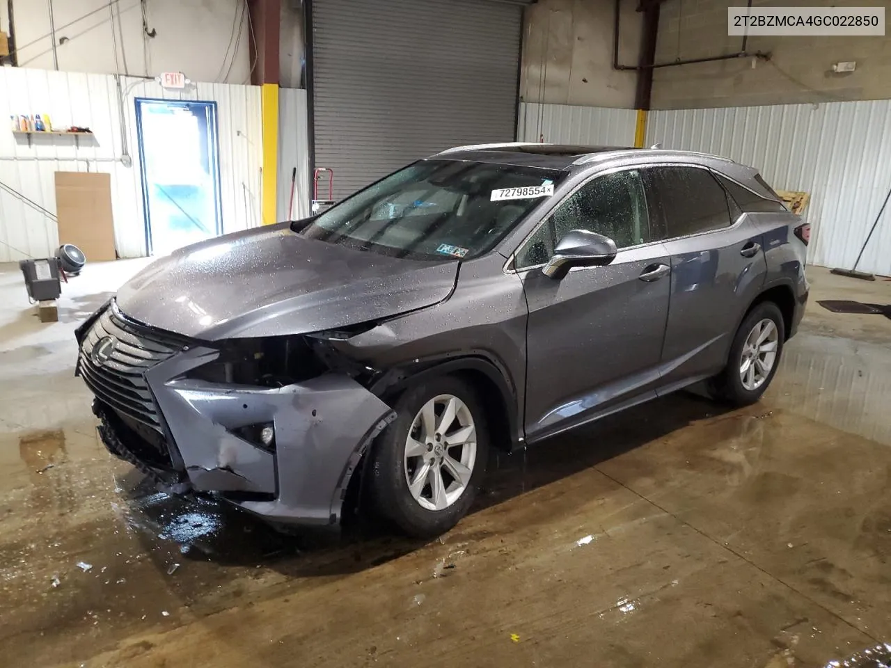 2016 Lexus Rx 350 Base VIN: 2T2BZMCA4GC022850 Lot: 72798554