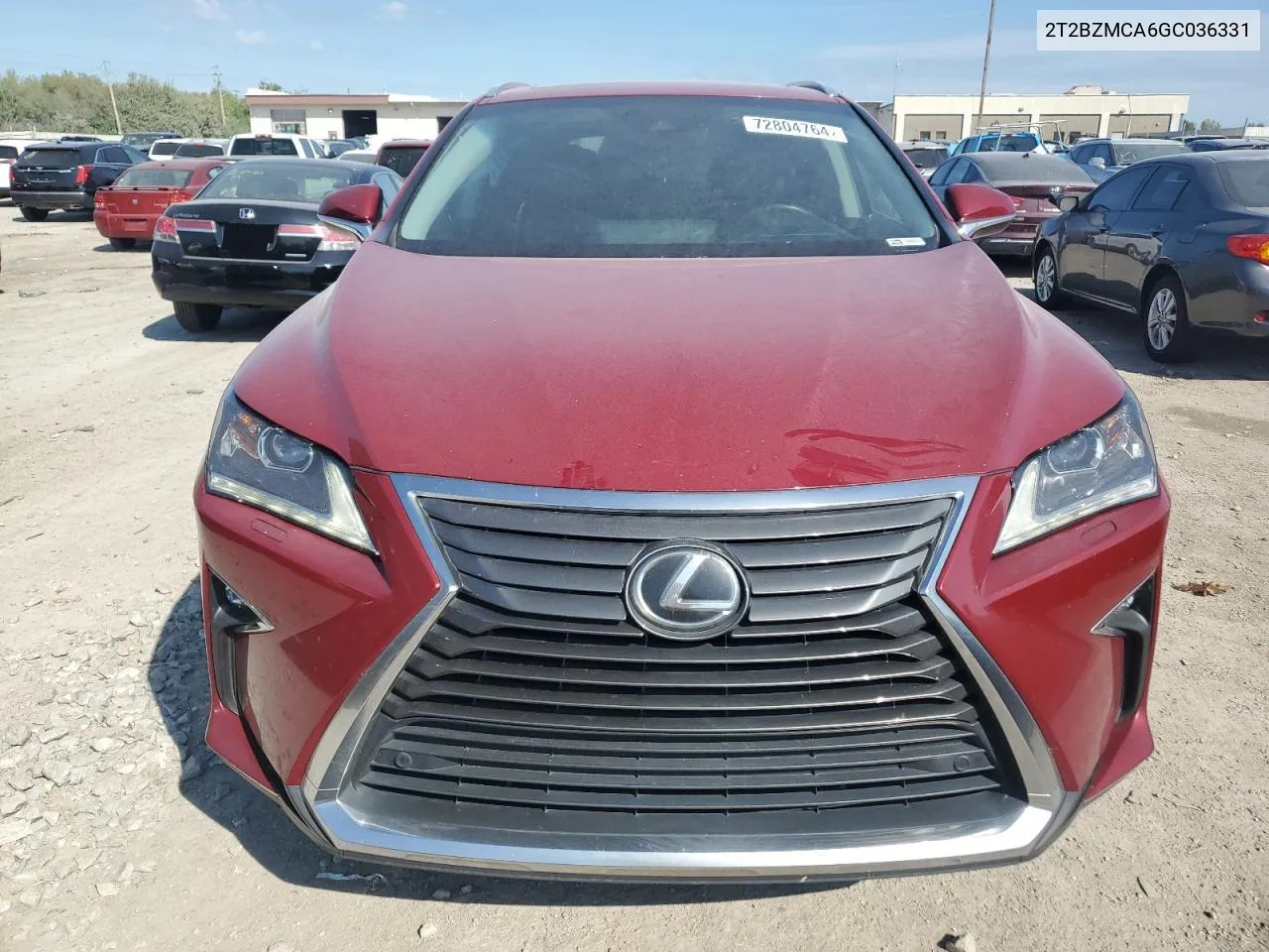 2016 Lexus Rx 350 Base VIN: 2T2BZMCA6GC036331 Lot: 72804764