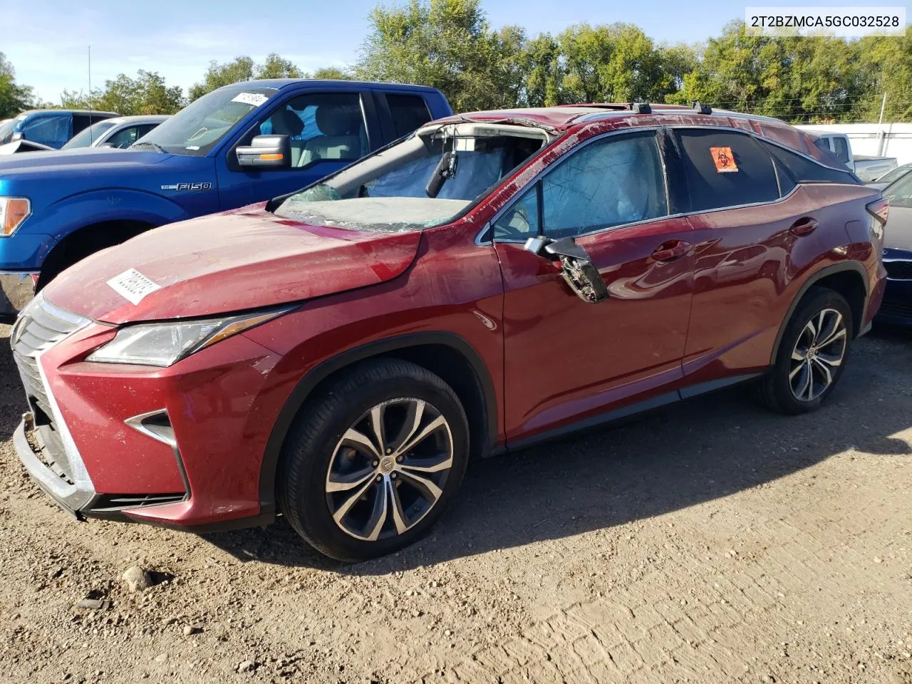 2016 Lexus Rx 350 Base VIN: 2T2BZMCA5GC032528 Lot: 72963284