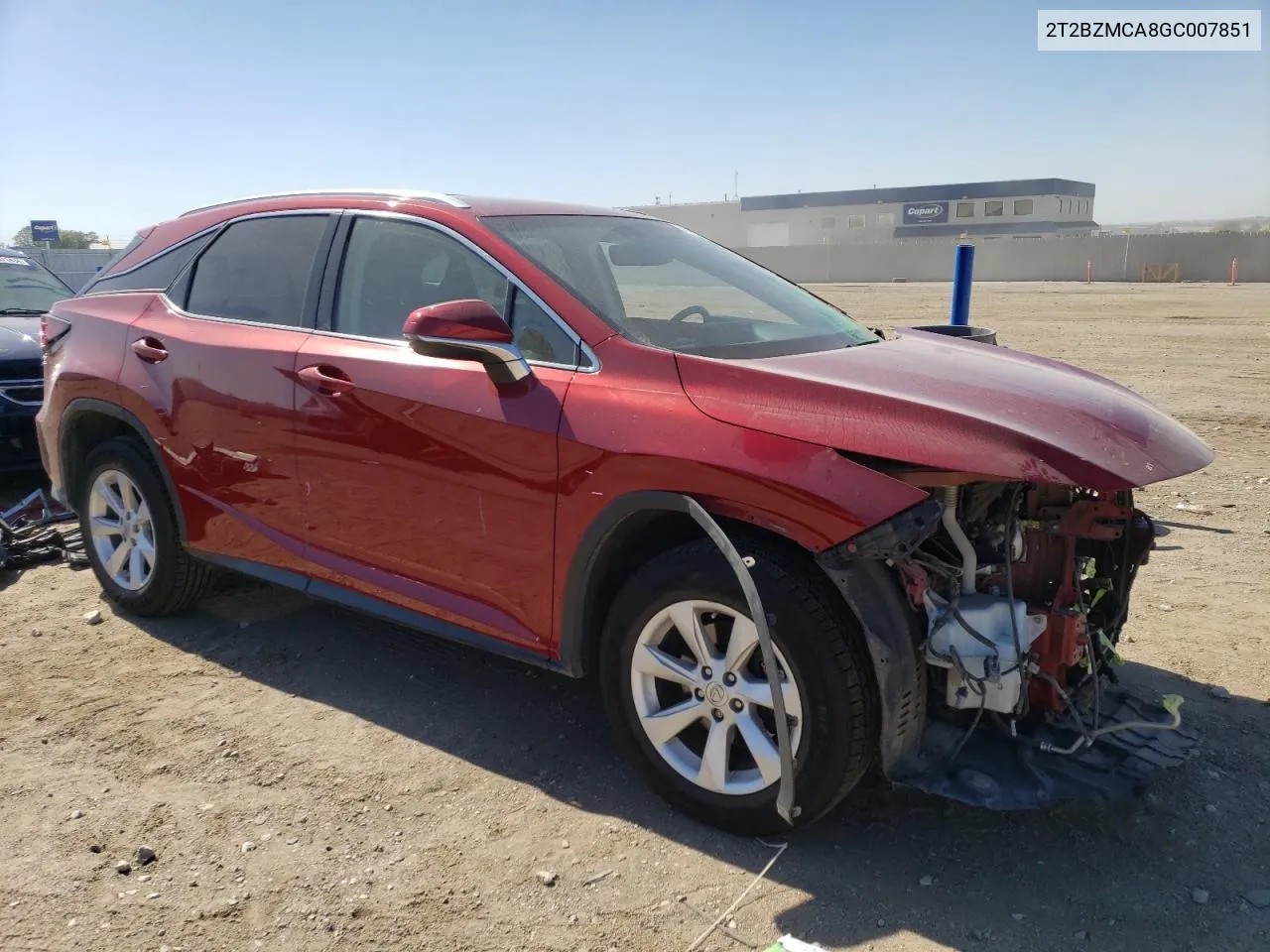 2016 Lexus Rx 350 Base VIN: 2T2BZMCA8GC007851 Lot: 73138984