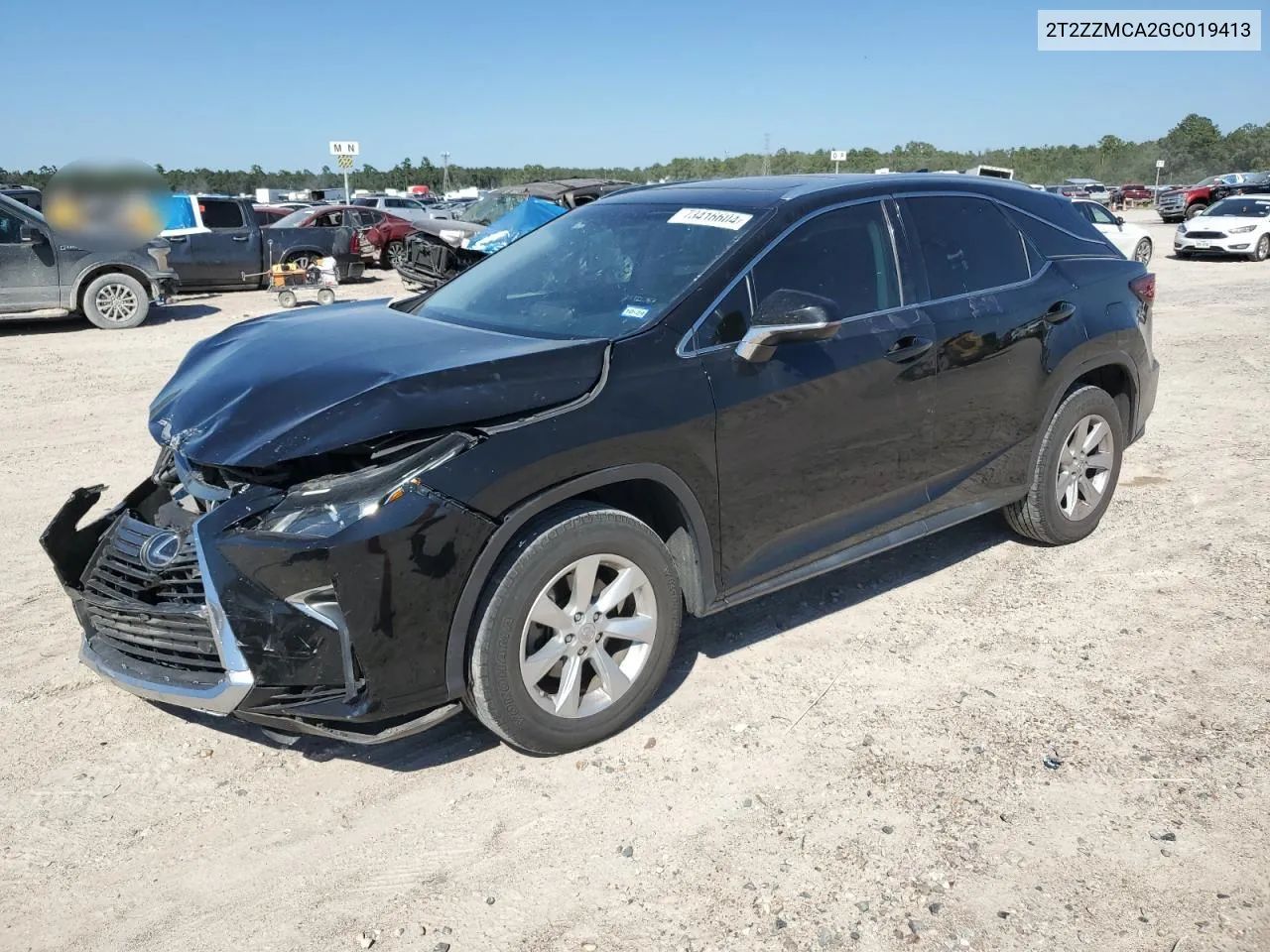 2016 Lexus Rx 350 VIN: 2T2ZZMCA2GC019413 Lot: 73416604