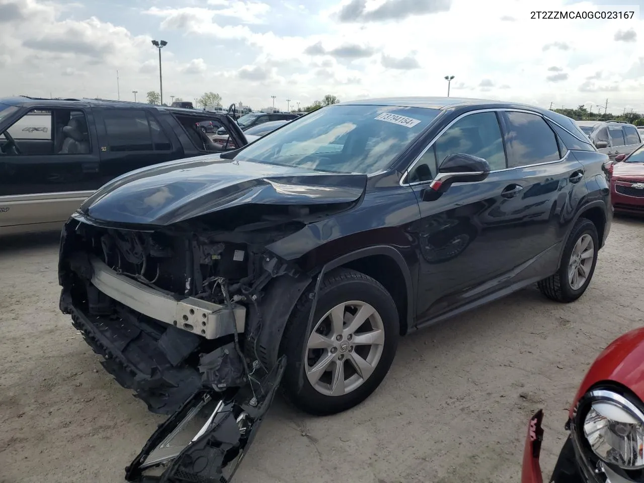 2016 Lexus Rx 350 VIN: 2T2ZZMCA0GC023167 Lot: 73794154