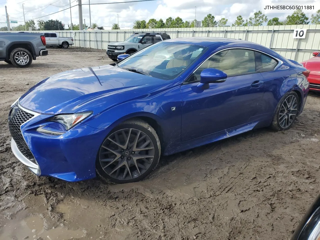 2016 Lexus Rc 350 VIN: JTHHE5BC6G5011881 Lot: 73842414