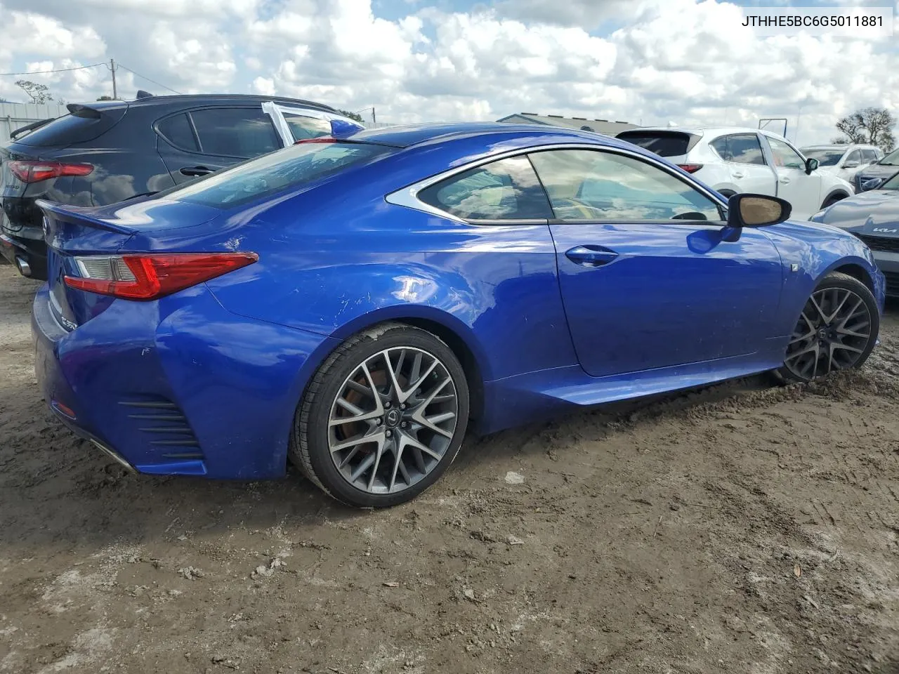 2016 Lexus Rc 350 VIN: JTHHE5BC6G5011881 Lot: 73842414