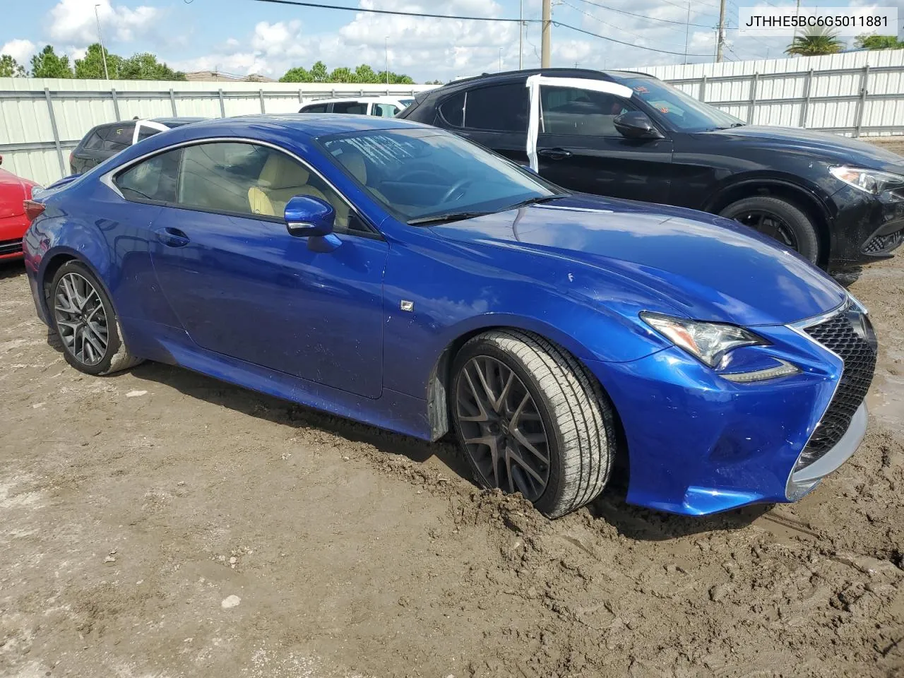 2016 Lexus Rc 350 VIN: JTHHE5BC6G5011881 Lot: 73842414