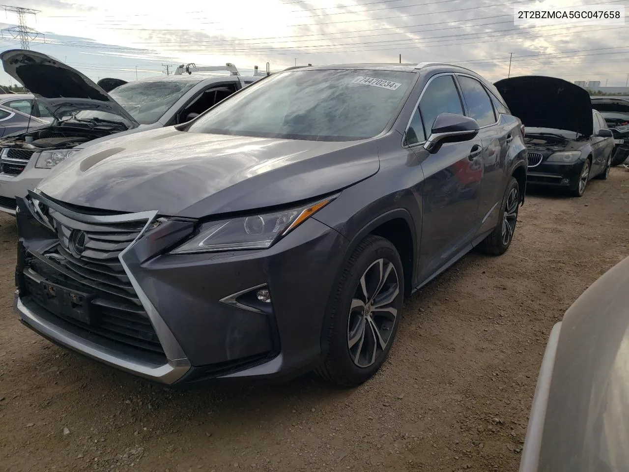 2016 Lexus Rx 350 Base VIN: 2T2BZMCA5GC047658 Lot: 74470234