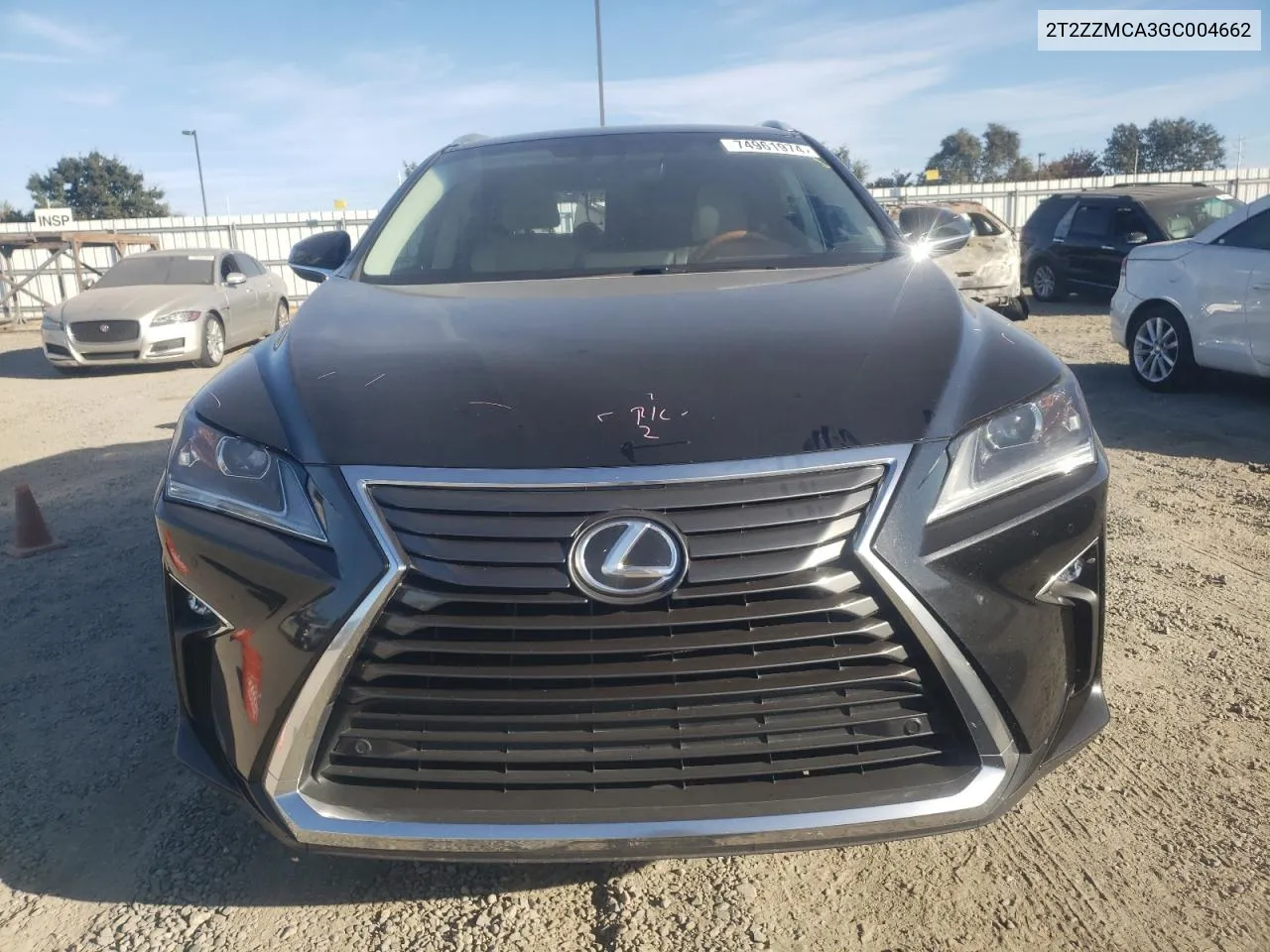 2016 Lexus Rx 350 VIN: 2T2ZZMCA3GC004662 Lot: 74961974