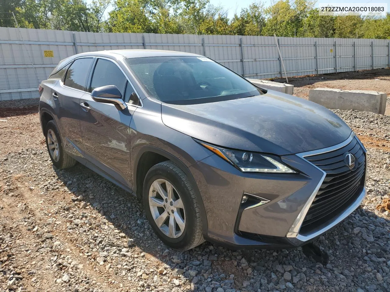 2016 Lexus Rx 350 VIN: 2T2ZZMCA2GC018083 Lot: 75189514