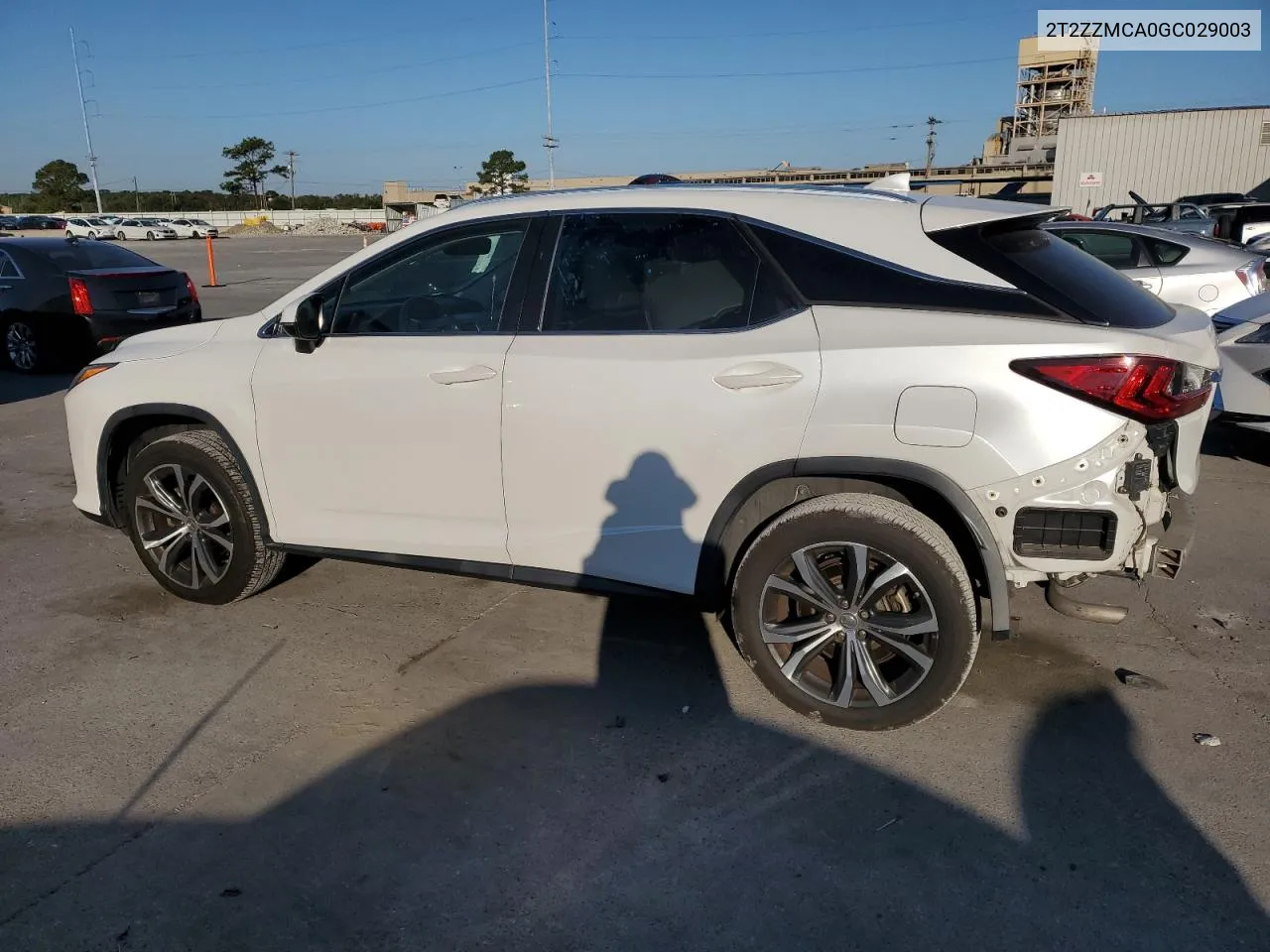 2016 Lexus Rx 350 VIN: 2T2ZZMCA0GC029003 Lot: 75461384