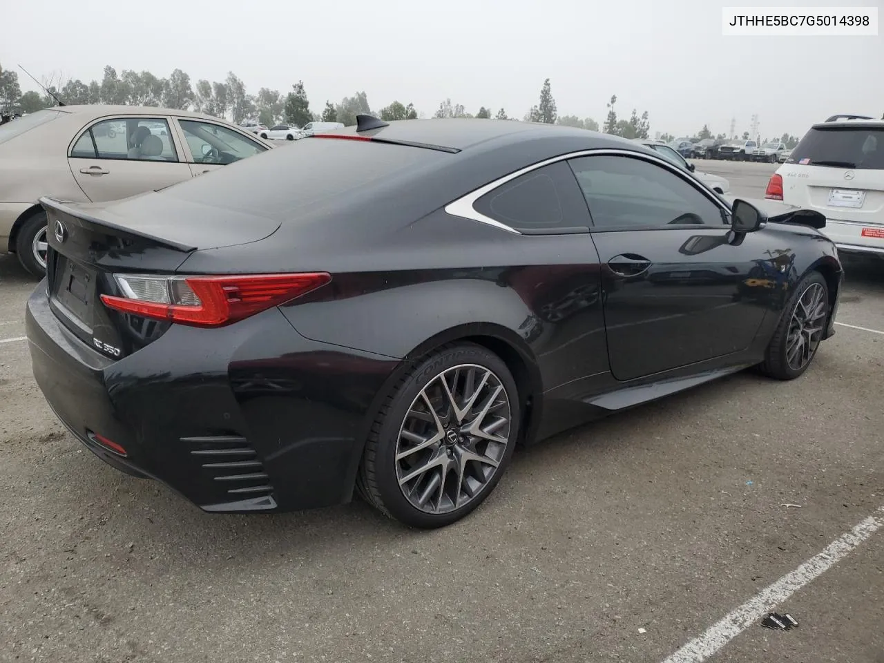 2016 Lexus Rc 350 VIN: JTHHE5BC7G5014398 Lot: 75548674