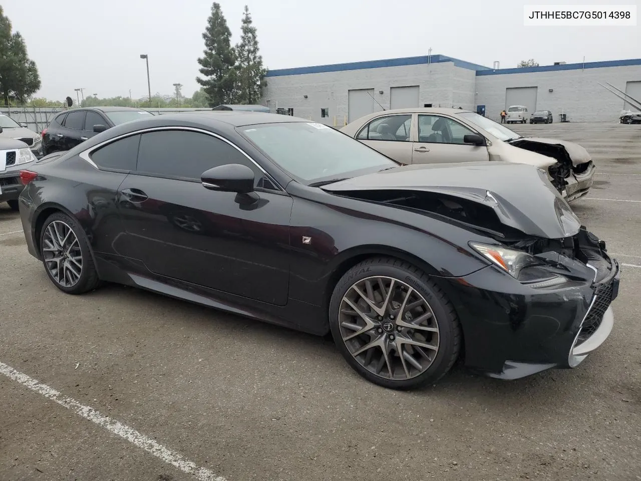 2016 Lexus Rc 350 VIN: JTHHE5BC7G5014398 Lot: 75548674