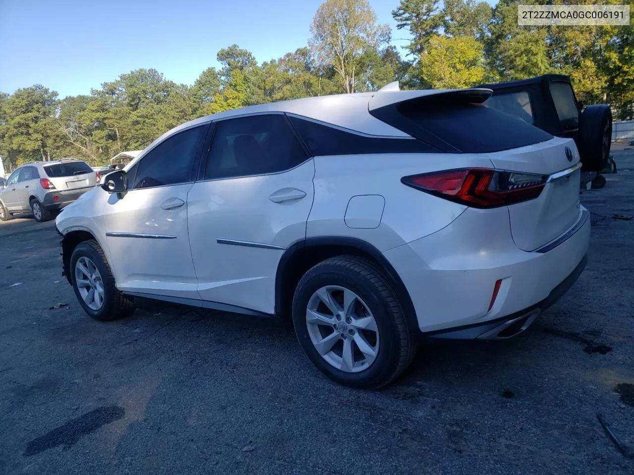 2016 Lexus Rx 350 VIN: 2T2ZZMCA0GC006191 Lot: 75641304