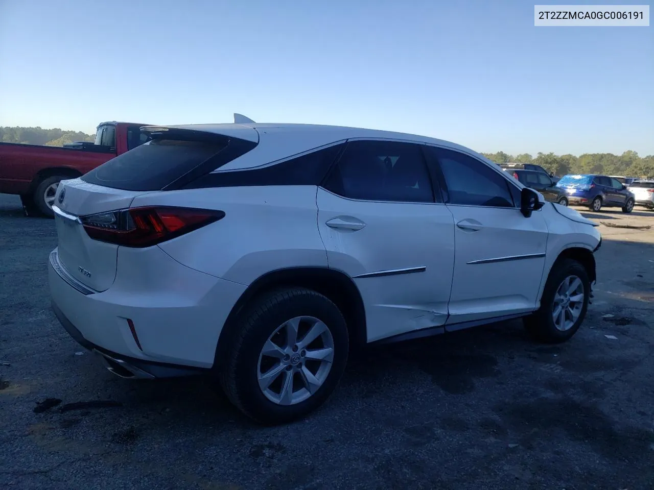 2016 Lexus Rx 350 VIN: 2T2ZZMCA0GC006191 Lot: 75641304