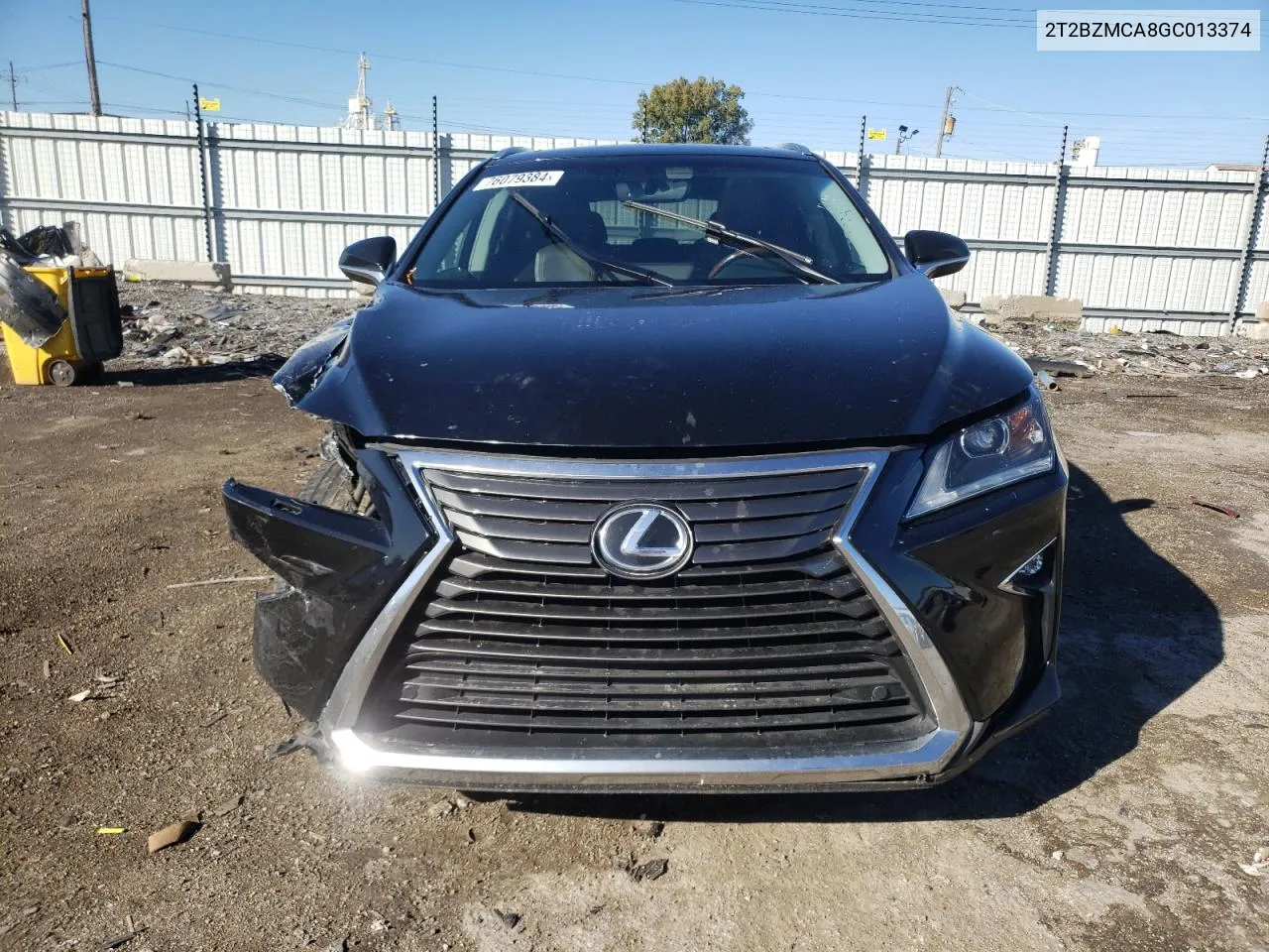 2016 Lexus Rx 350 Base VIN: 2T2BZMCA8GC013374 Lot: 76079384