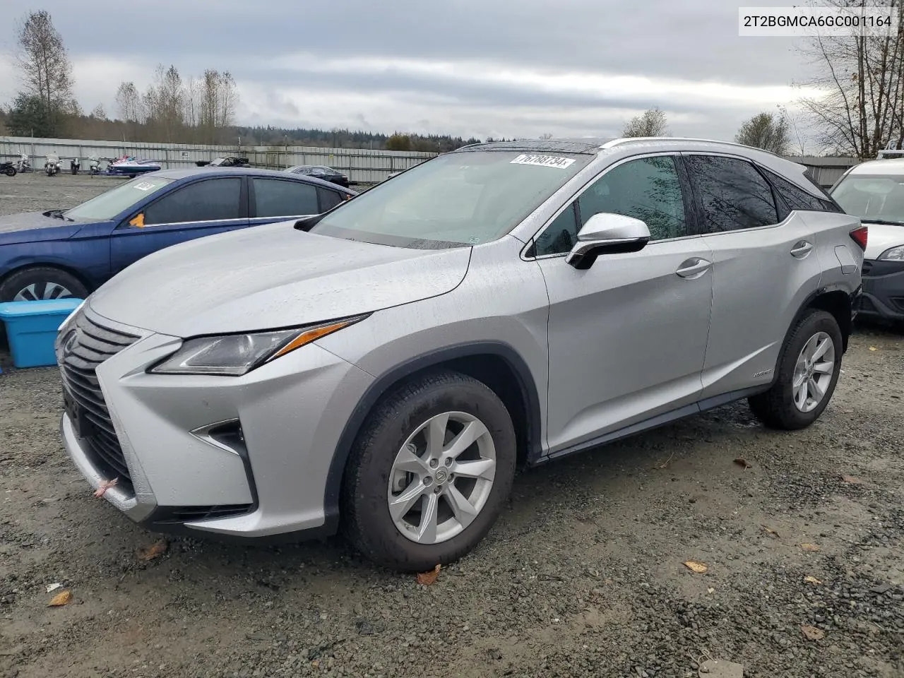 2016 Lexus Rx 450H Base VIN: 2T2BGMCA6GC001164 Lot: 76788734