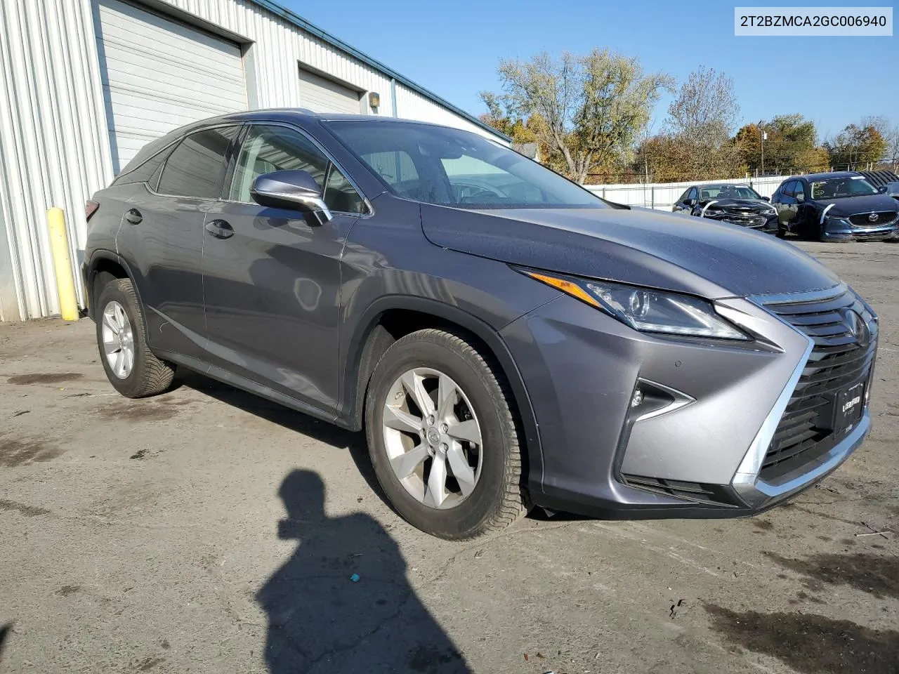 2016 Lexus Rx 350 Base VIN: 2T2BZMCA2GC006940 Lot: 76798964