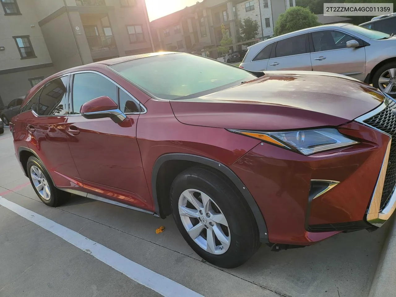 2016 Lexus Rx 350 VIN: 2T2ZZMCA4GC011359 Lot: 77123734