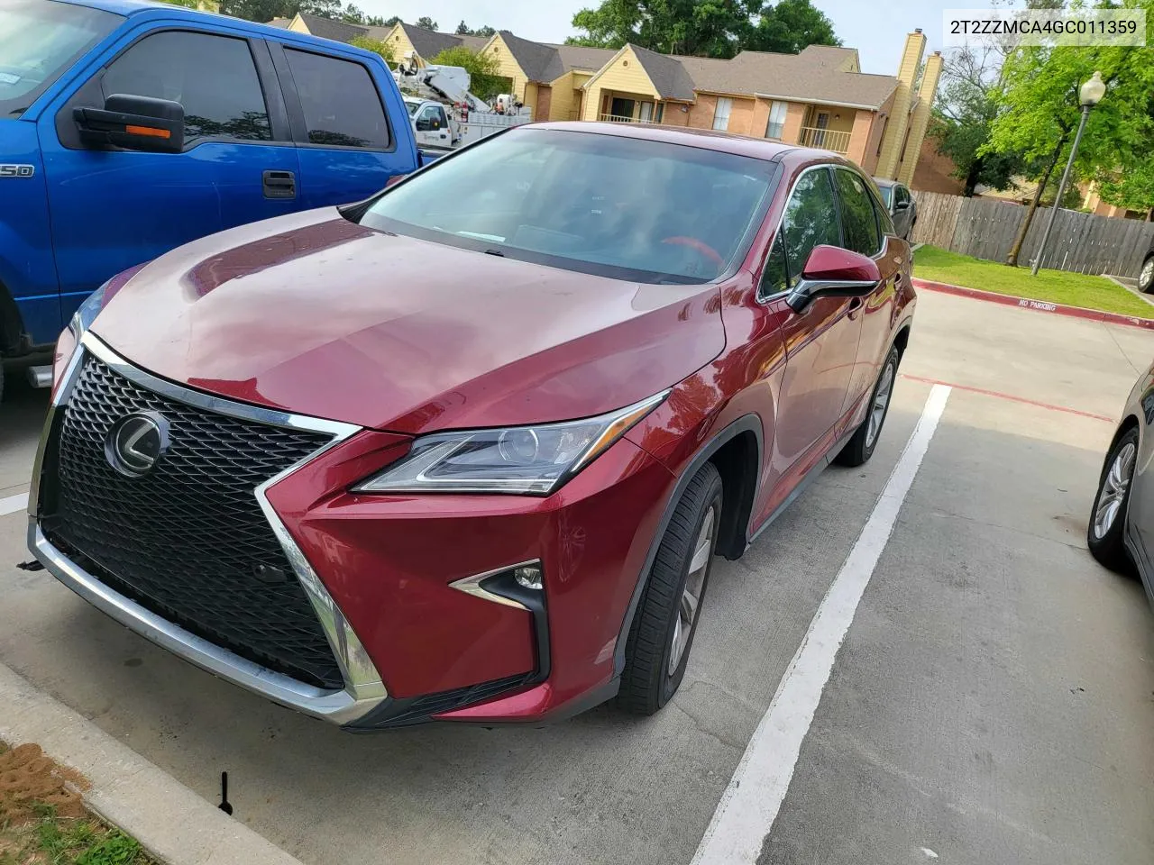 2016 Lexus Rx 350 VIN: 2T2ZZMCA4GC011359 Lot: 77123734