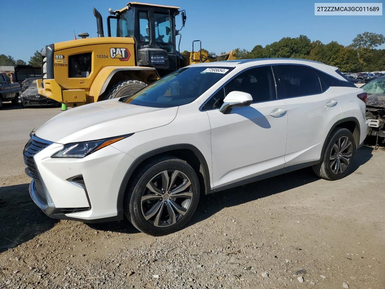 2016 Lexus Rx 350 VIN: 2T2ZZMCA3GC011689 Lot: 77595654