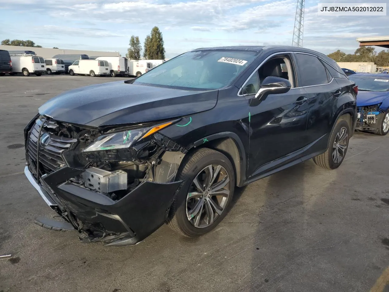 2016 Lexus Rx 350 VIN: JTJBZMCA5G2012022 Lot: 78482024