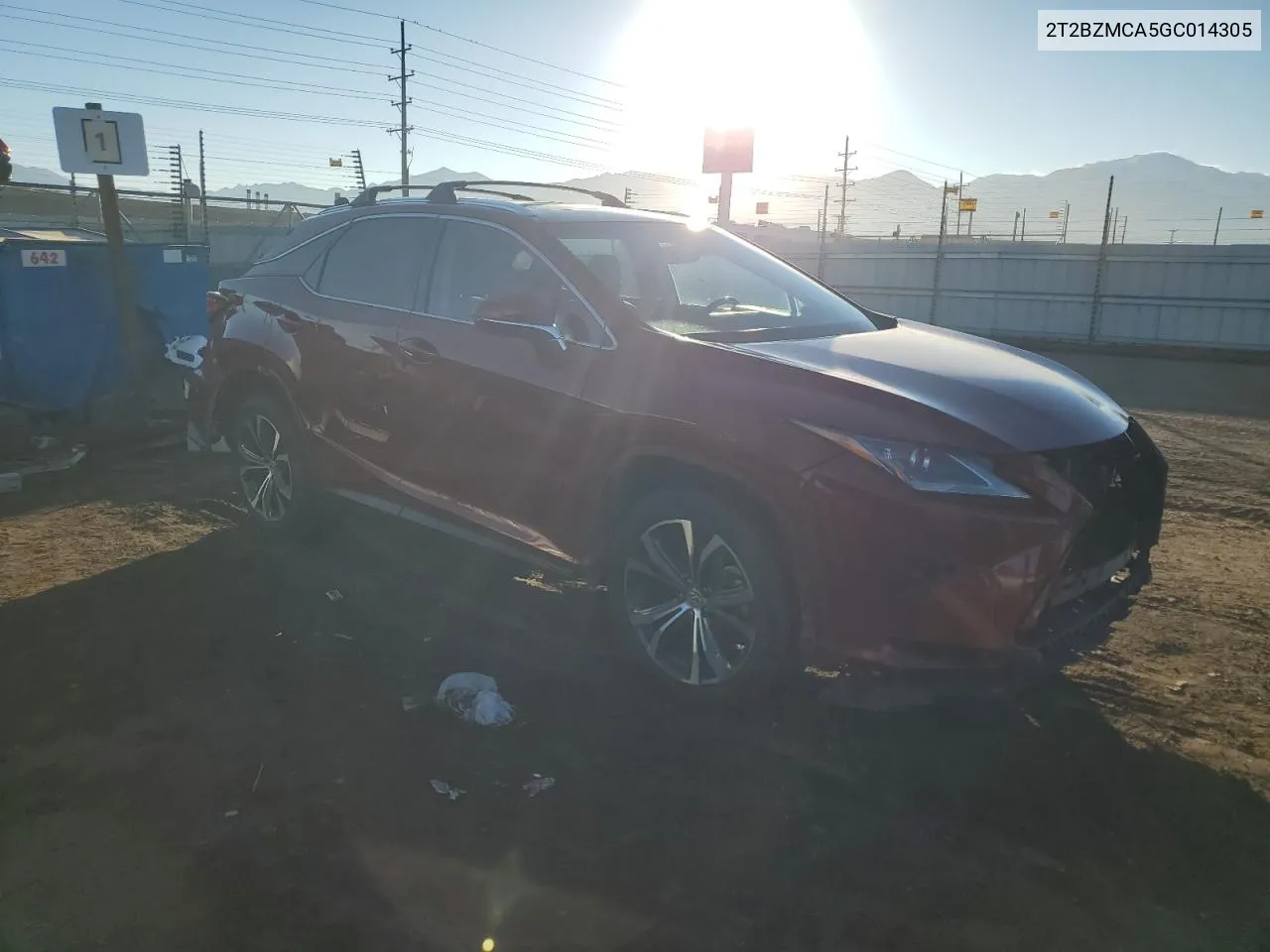 2016 Lexus Rx 350 Base VIN: 2T2BZMCA5GC014305 Lot: 78586004