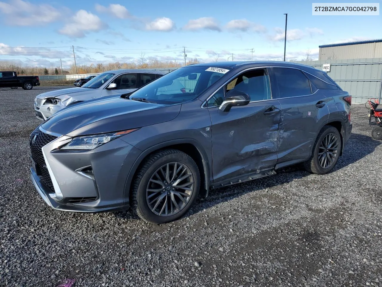 2016 Lexus Rx 350 Base VIN: 2T2BZMCA7GC042798 Lot: 79921854