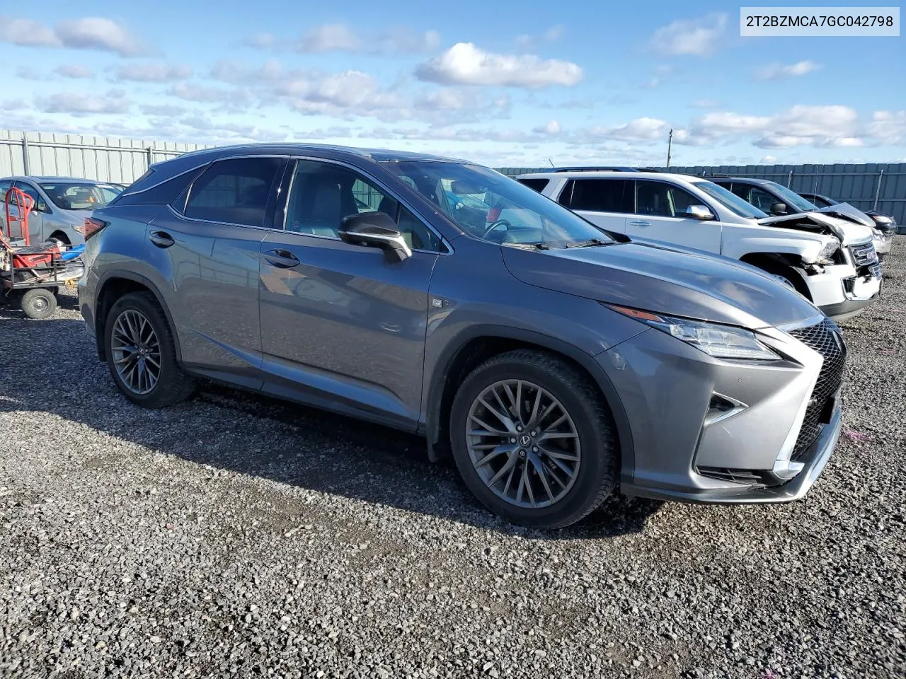 2016 Lexus Rx 350 Base VIN: 2T2BZMCA7GC042798 Lot: 79921854