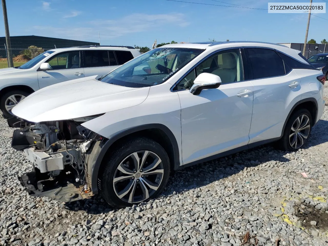 2016 Lexus Rx 350 VIN: 2T2ZZMCA5GC020183 Lot: 80048434