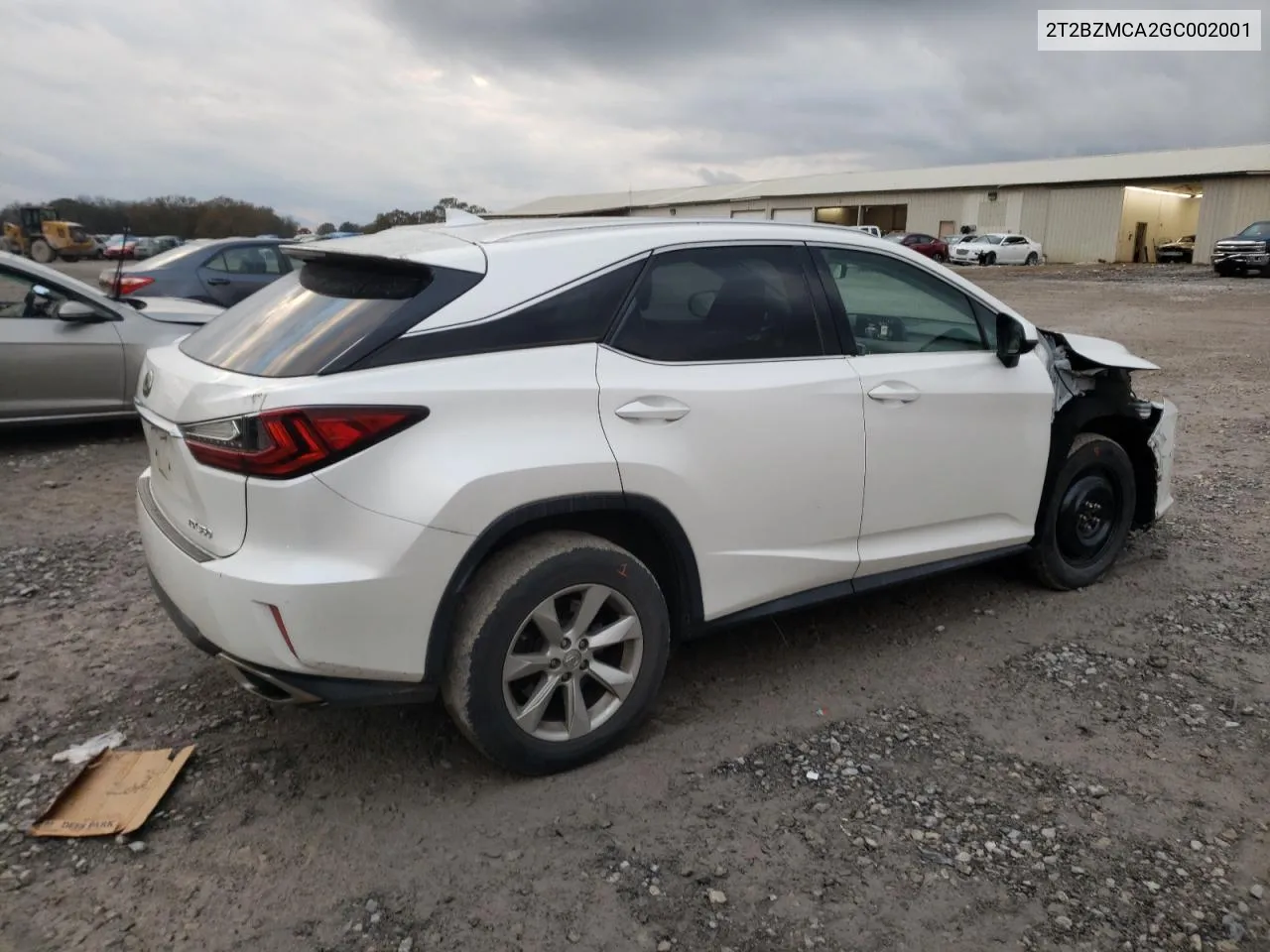 2016 Lexus Rx 350 Base VIN: 2T2BZMCA2GC002001 Lot: 80853034