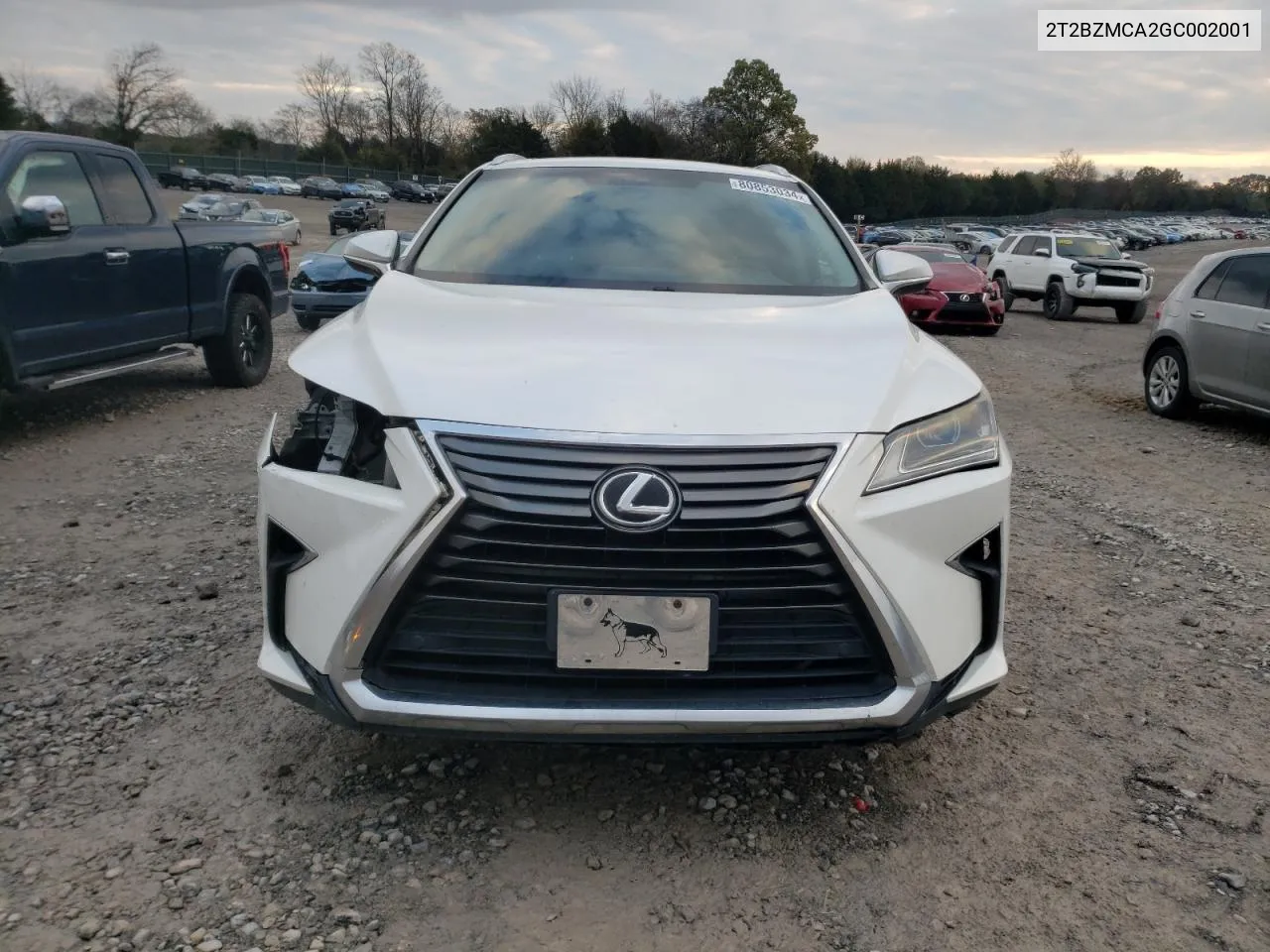 2016 Lexus Rx 350 Base VIN: 2T2BZMCA2GC002001 Lot: 80853034