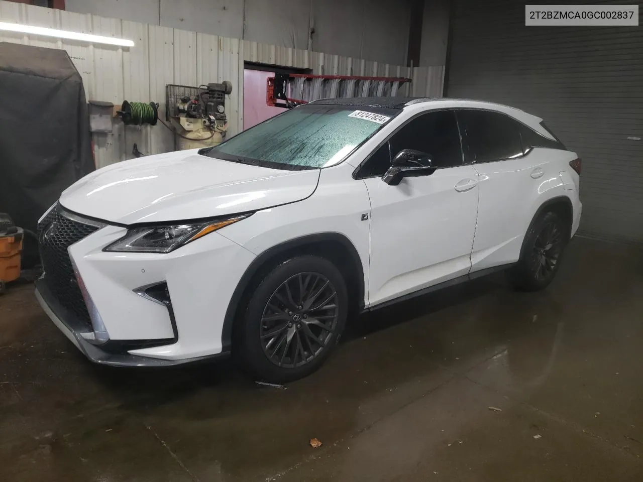 2016 Lexus Rx 350 Base VIN: 2T2BZMCA0GC002837 Lot: 81247824